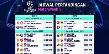 Jadwal Liga Champion Malam Ini Di Sctv 2024